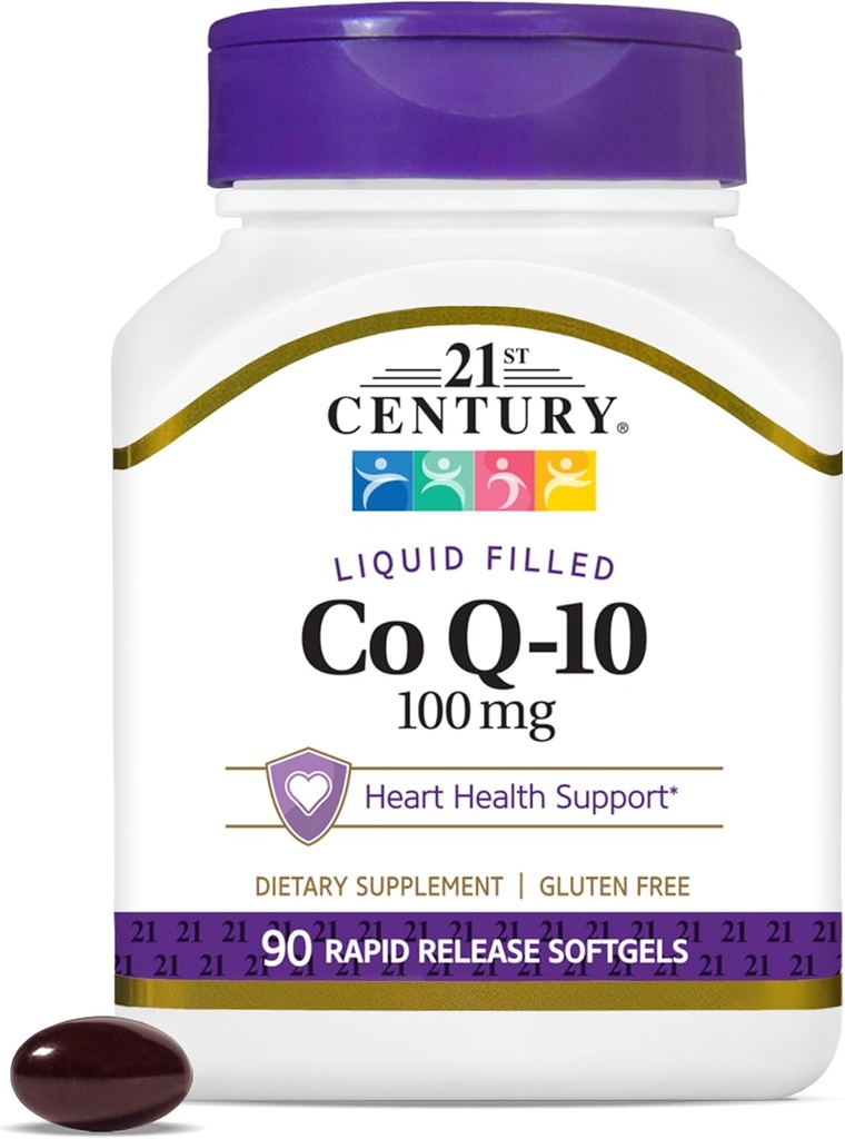 21st Century Co Q10 100 mg Softgels, 90 Conte