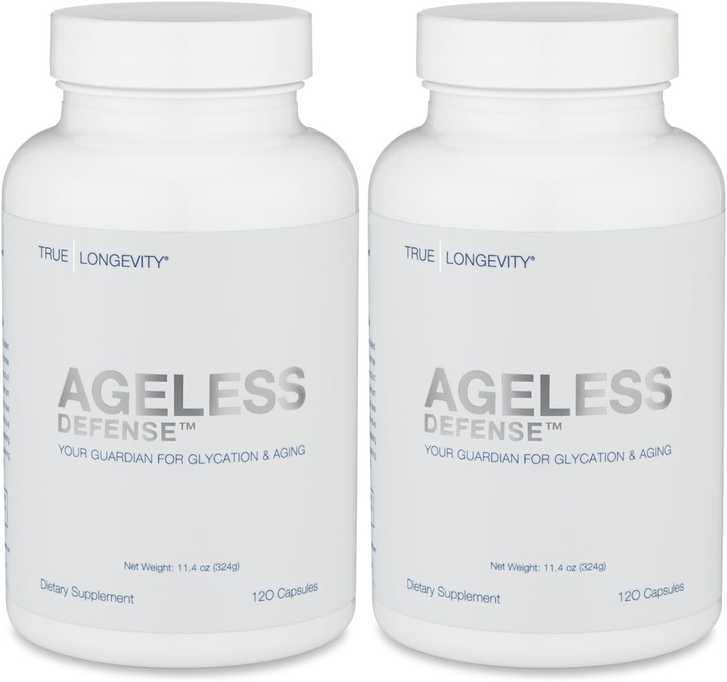 DrinkHRW Ageless Defense Ultimate Formulation, Inhibits Advanced Glycation End Products, 2 bottiglie, 240 Total Tablets