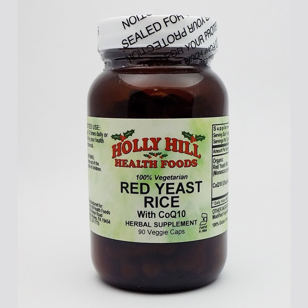 Holly Hill Health Foods, Riso di lievito rosso, 90 capsule vegetariane