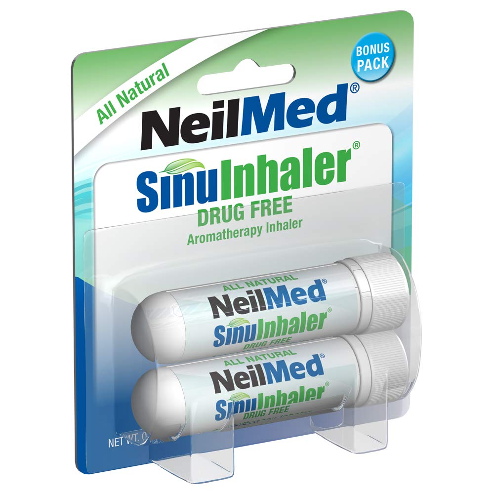 NeilMed SinuInhaler Natural Non Medicated Aromatherapy Inhaler (Bonus Pack) 2 Conte (Pack of 1)