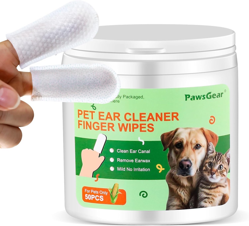 Uscite per cani e gatti - Pulizia delicata, Eliminazione di odori impoverenti, Fatto da estratti vegetali, 50 Wipes