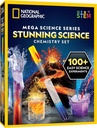 National Geographic Stunning Chemistry Set - Mega Science Kit con 45 Easy Experiments- Fai un vulcano e lanciare una razzola, progetti STEM per bambini età 8-12, giocattoli scientifici (esclusivi)