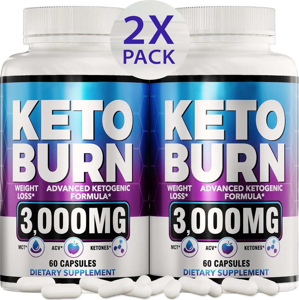 (2 Pack) Keto Diet Pills - Perdita di peso avanzata - Keto Supplemento per donne e uomini - Aceto di sidro di mele - Keto ACV Gummies Gummy - Made in USA