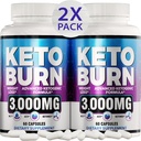 (2 Pack) Keto Diet Pills - Perdita di peso avanzata - Keto Supplemento per donne e uomini - Aceto di sidro di mele - Keto ACV Gummies Gummy - Made in USA