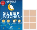 Dormire Patch Melatonin per adulti ad alta resistenza a pelo Patch Melatonin Notti riposanti Tempo-rilasciato Formula Jet Lag Viaggi Friendly Last All Night Men and Women Better Morning 72 Pack