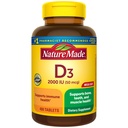 Vitamina D3 2000 IU (50 mcg), Integratore di vitamina D per Bone, Denti, Supporto per la salute muscolare e immunitaria, 400 compresse, 400 giorni di alimentazione