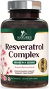 Integratore di resveratrolo 1800mg - Antiossidanti ad alta resistenza per l'invecchiamento sano e supporto immunitario - Salute del cuore e energia cellulare - Non-OGM, Biodisponibile Trans-Resveratrolo - 120 capsule vegane