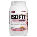 IsoFit polvere di proteine del siero di latte istantaneo 100% isolato di proteine del siero di latte (30 Serve (pacchetto di 1), fragole e crema)