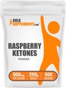 BulkSupplements.com Polvere di chetoni lampone - supplemento di chetoni lampone, fonte antiossidante - per il supporto energetico, senza glutine, 500mg per porzione, 250g (8.8 oz) (confezione di 1)