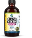 Amazing Herbs Premium Black Seed Oil - Gluten Free, Non OGM, Cold Pressed Nigella Sativa Aids in Digestive Health, Supporto immunitario, Funzione cerebrale - 8 Fl Oz