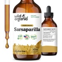 Wild & Organic Sarsaparilla Root Tincture - Supporto generale - Sarsaparilla Extract Supplement - Vegan, Sugar & Alcohol-Free Liquid Drops - 4 fl oz