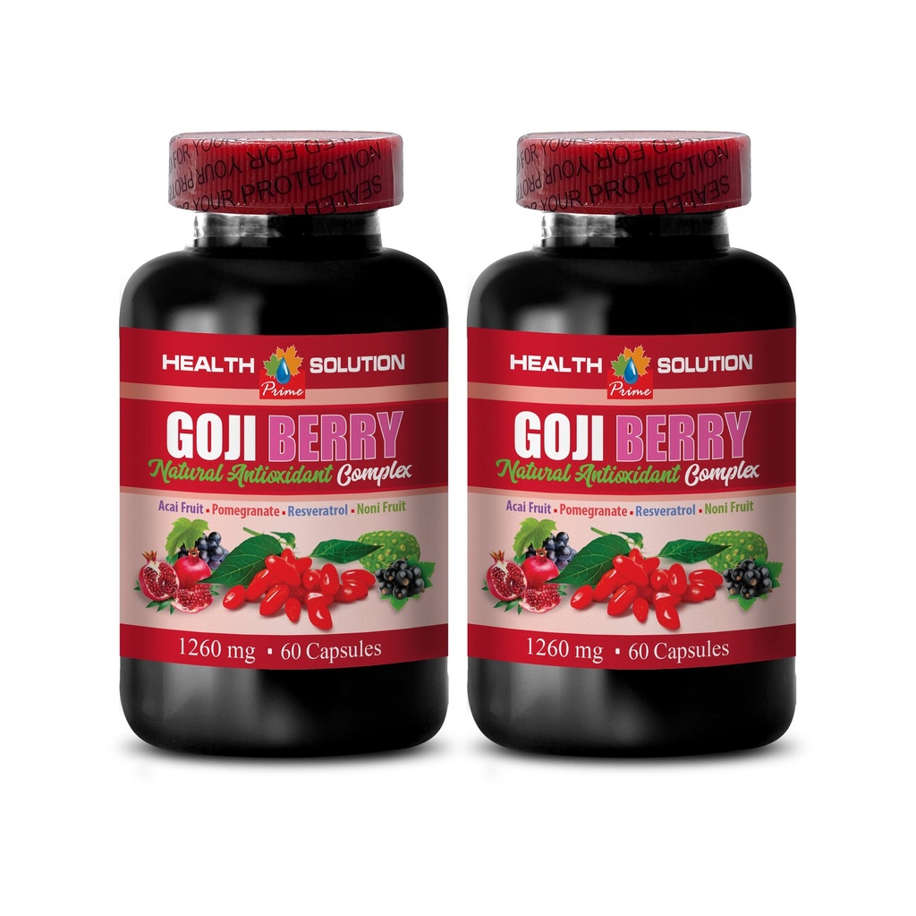 antiossidante multivitamina - GOJI BERRY - NATURAL ANTIOXIDANT COMPLEX - Resveratrolo naturale - integratore antiossidante - bacche di goji superfood, integratori di bacche di goji, antiossidante superfood, 2B 120Caps