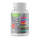 Viteey 11 in 1 Integratore di Supporto Immune - Difesa Immune con Vitamina D3, B6, Echinacea, Turmerica, Rosa-HIPS, Selenio, BioPerine, Ginger, Vitamina Elderberry C e Zinco - 60 Conte