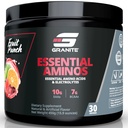 Polvere di aminoacidi essenziali di granito per il recupero e la crescita del muscolo con 10g EAAs e 7g BCAAs - Soy-Free, senza glutine, 448g (30 Servings), sapore di punzonatura di frutta