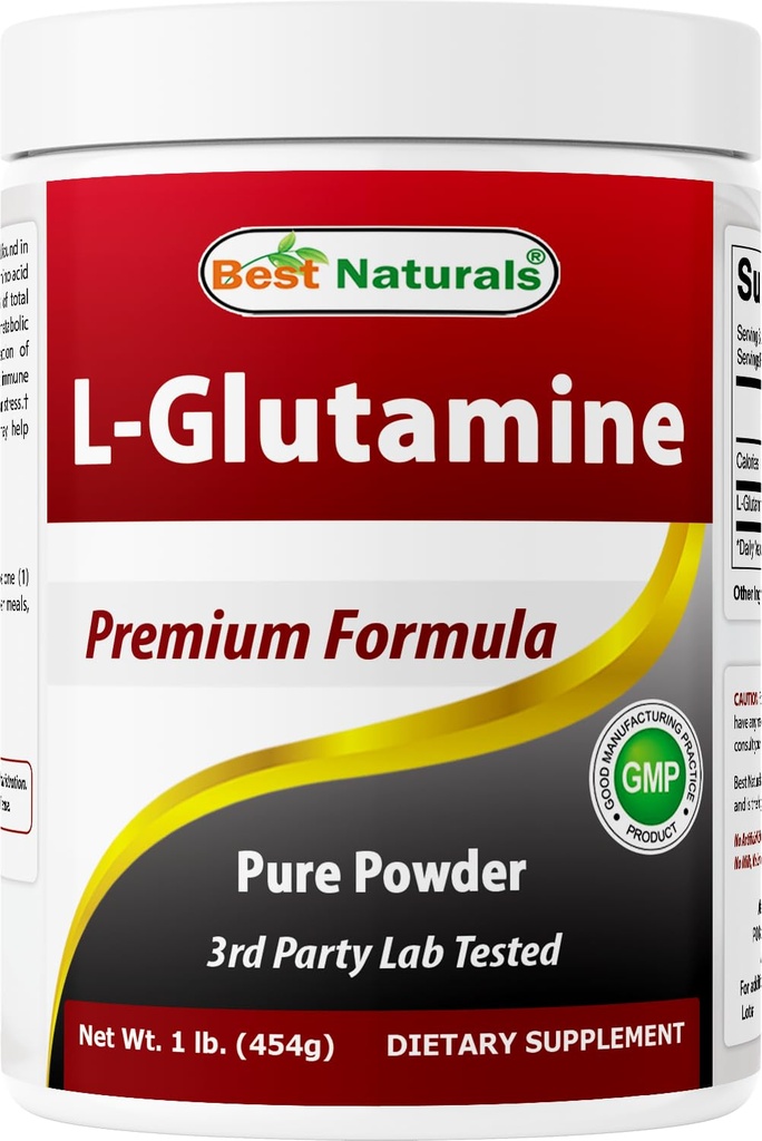 Migliore polvere di L-Glutamina naturale - 1 Pound - 100% pura e Free Form - Polvere di recupero della glutammina - clinicamente provato aiuto di recupero per gli uomini e le donne (817716014555)