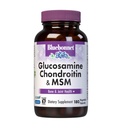 Bluebonnet Nutrition Glucosamine Chondroitin Plus MSM, Glucosamina, Condroitin Sulfate, Vitamina C & OptiMSM, Bone & Joint Health, Non OGM, Gluten Free, Soy Free, Latte Free, 180 capsule vegetali