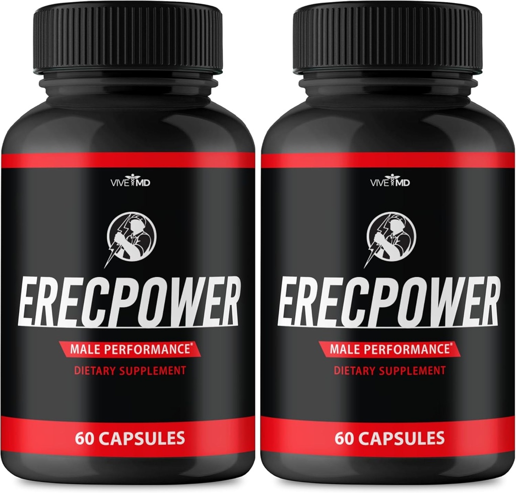 Erecpower per gli uomini capsule - Erecpower Pills Advanced Formula - Forza massima, ErecPower per gli uomini supplemento Erec Power 60 capsule, Erec Power Vitamin Pills Recensioni (2 Pack)