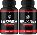 Erecpower per gli uomini capsule - Erecpower Pills Advanced Formula - Forza massima, ErecPower per gli uomini supplemento Erec Power 60 capsule, Erec Power Vitamin Pills Recensioni (2 Pack)