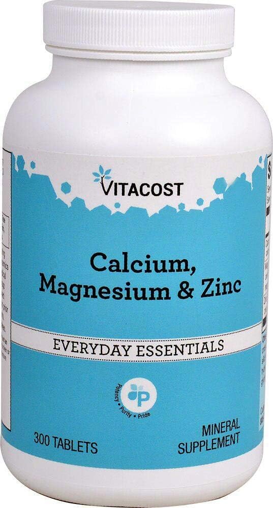 Vitacost Calcio, Magnesio e Zinco - 300 compresse