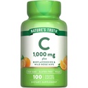 Vitamina C Bioflavonoidi & Rose HIPS | 1000mg | 100 Caplets | Vegan, Non OGM e Gluten Supplemento gratuito