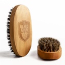 Cuscinetto Club Men's Boar Bristle Brush - Birchwood Grooming Tool for Styling, Taming e crescita sana del cuscinetto