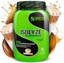 Specie Nutrition Isolyze Whey Protein Powder, 100% Whey Isolate for Muscle Building, 27.5g Protein Per Scoop, No Sugar & Low Fat (Caramel Macchiato, 22 Servings)