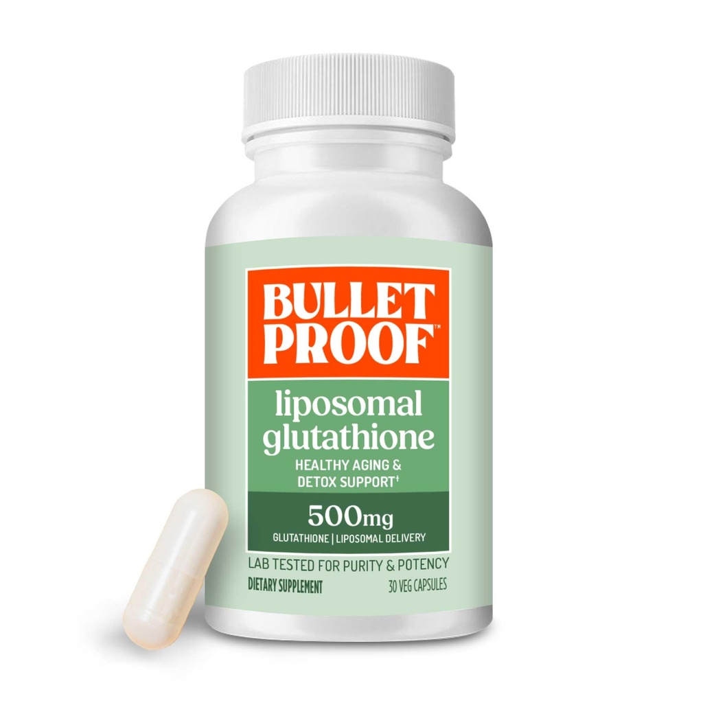 Proiettile Glutathione Force Antiossidante capsule, 30 conte, supplemento per la salute del fegato e il supporto immunitario, 30 Serve