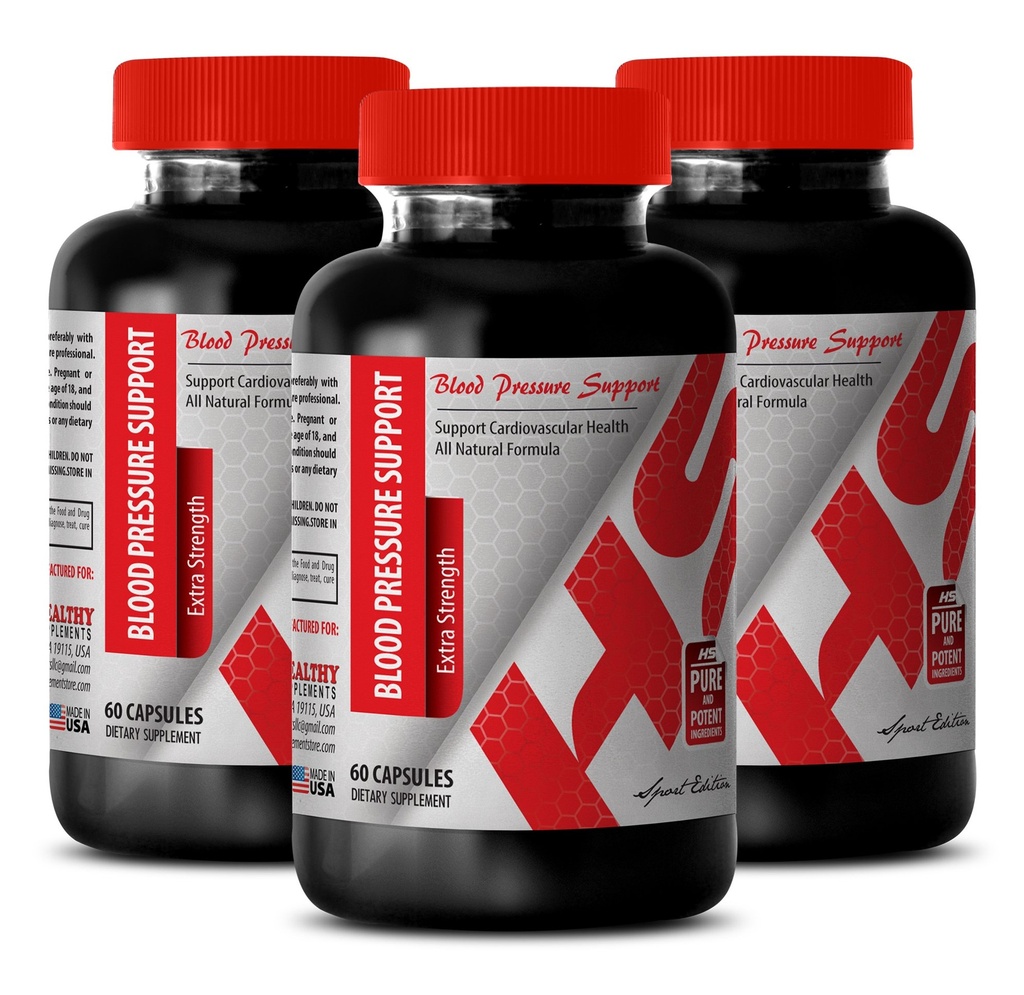 Integratore di vitamina di energia per le donne - Supporto per la pressione sanguigna - Forza extra - Supplemento di energia per gli uomini - 3 bottiglie (180 capsule)