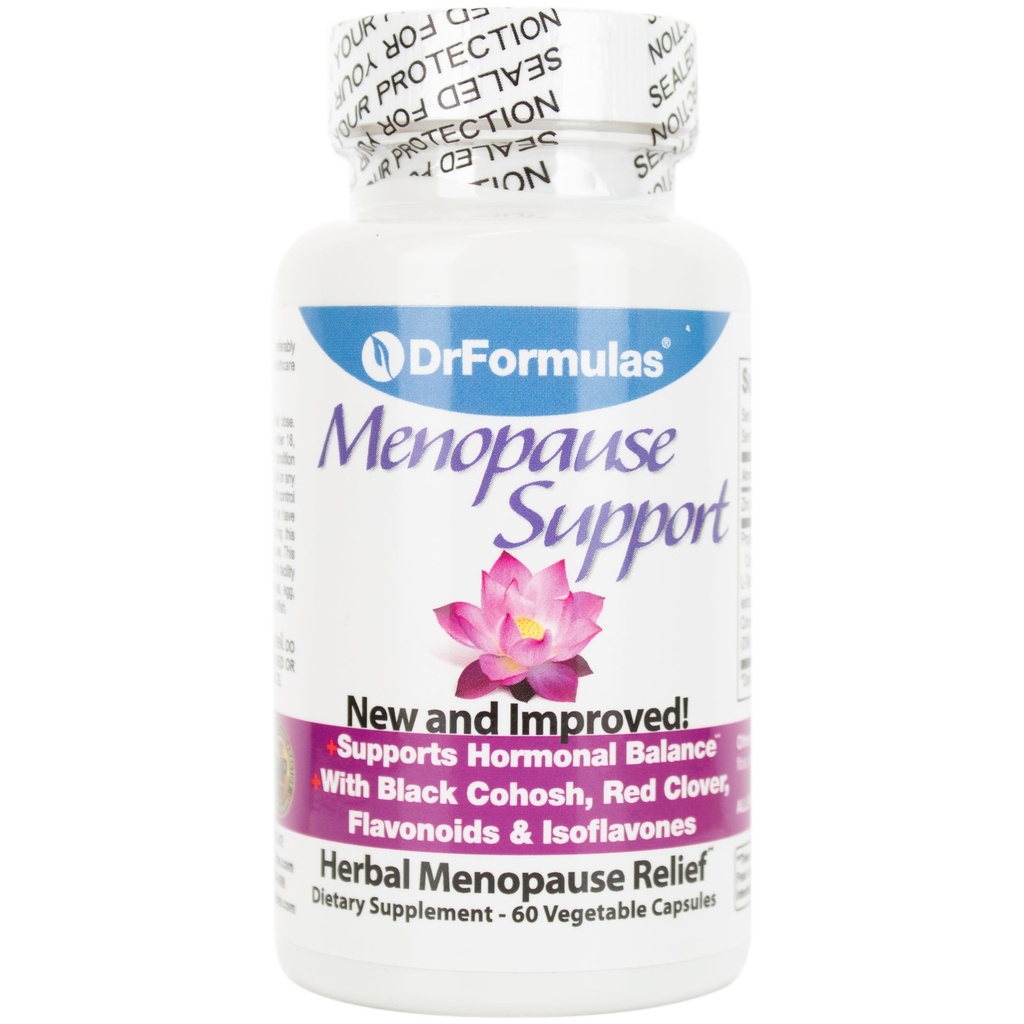 DrFormulas Menopause Supplemento per Flash Hot, Night Sweats Relief, e supporto con DIM, Black Cohosh, Dong Quai (60 capsule vegetariane)
