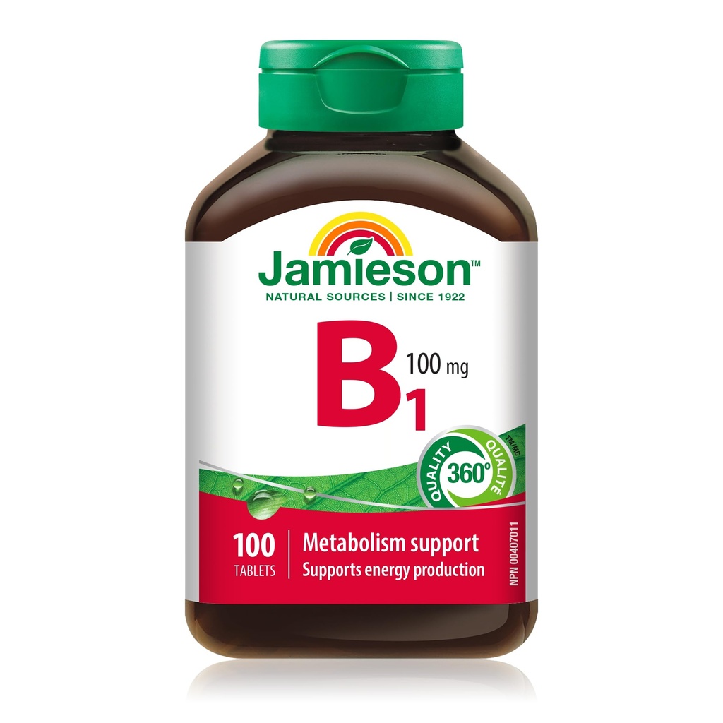 Jamieson vitamina B1 (Thiamine) 100 mg, 100 compresse