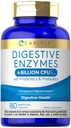 Carlyle Digestive Enzymes | con Probiotics & Prebiotics | 180 Capsule | Non OGM e Gluten Integratore Gratuito per Uomini & Donne