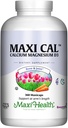 Maxi Salute Calcium 1000 mg Supplemento con vitamina D3 (1000 UI) e Magnesio (500 mg) - Bone, denti e supporto congiunto per uomini e donne - 360 capsule - Maxi Cal