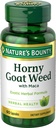 Natura Bounty Horny Goat Weed con Maca, Herbal Health Supplement, 60 capsule