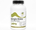 Ginkgo Biloba Estratto standardizzato 240mg 24% Glicosidi ~ 200 capsule - No Additivi ~ Integratori di natura