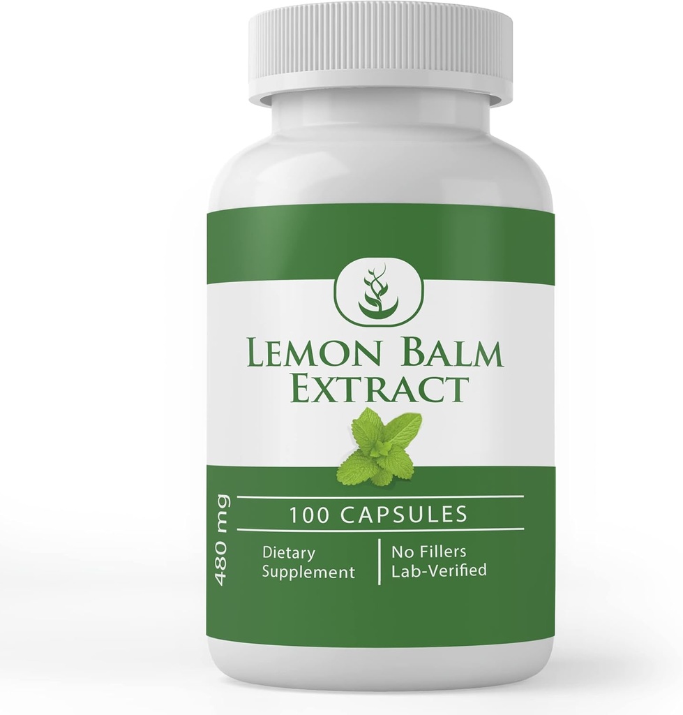 Ingredienti originali puri Estratto di Balm di limone (100 capsule) Sempre puro, senza additivi o riempitivi