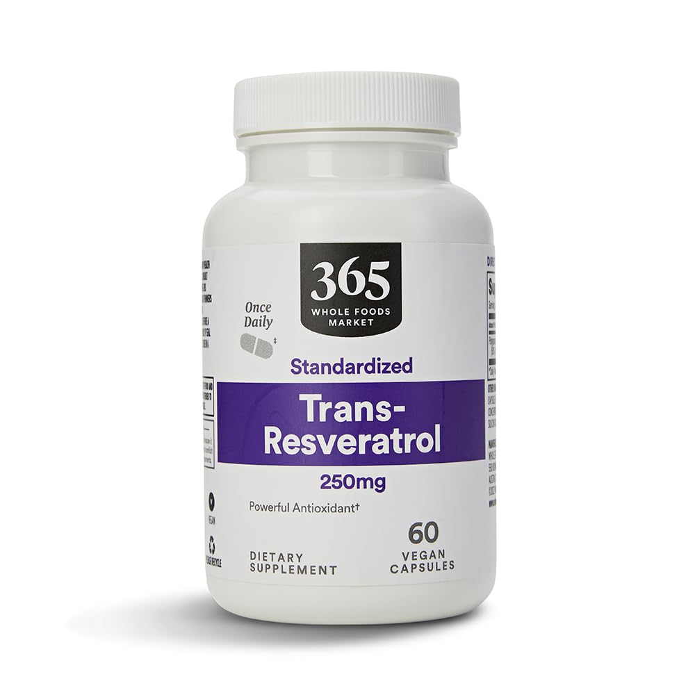365 da Whole Foods Market, Transresveratrol 250Mg, 60 capsule di Vegg