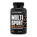 NutraBio Multisport per Uomo - Mens MultiVitamin - 33 Vitamine, Minerali, Micronutrienti - Ricco in Antiossidanti - Supporta Peak Performance atletica, Energia, Metabolismo (120 Capsule Vegetali)
