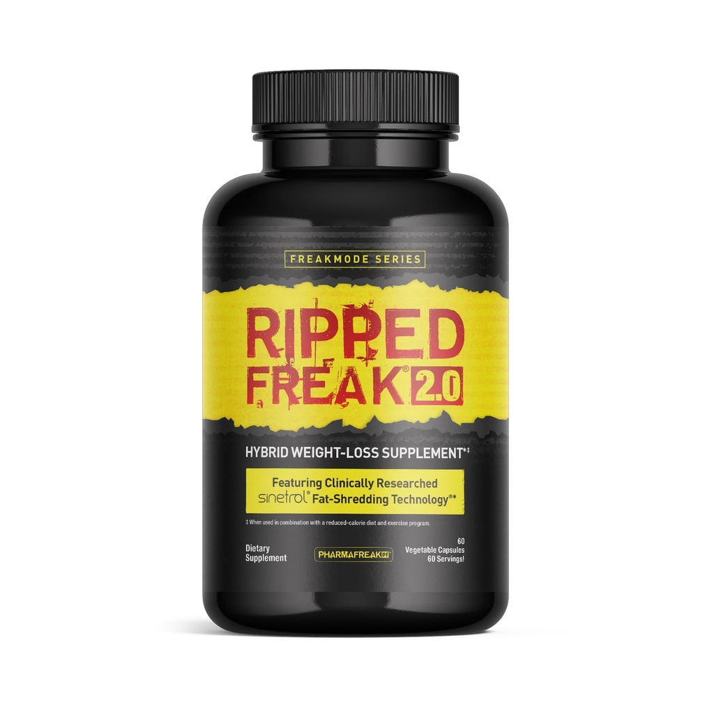 Pharmafreak RIPPED FREAK 2.0 - Integratore di peso ibrido - USA - 60ct