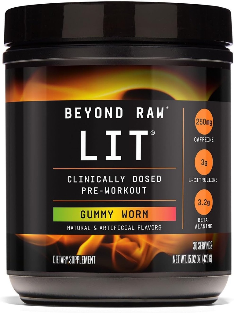Al di là di Raw LIT Pre-Workout - Gomma Worm (30 Serve)