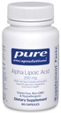 Acido lipoico alfa 200 mg - 200 mg ALA - Supporto per fegato e antiossidante* - per il metabolismo Nerve Health & Carb - Integratore vegano e non OGM - 60 capsule