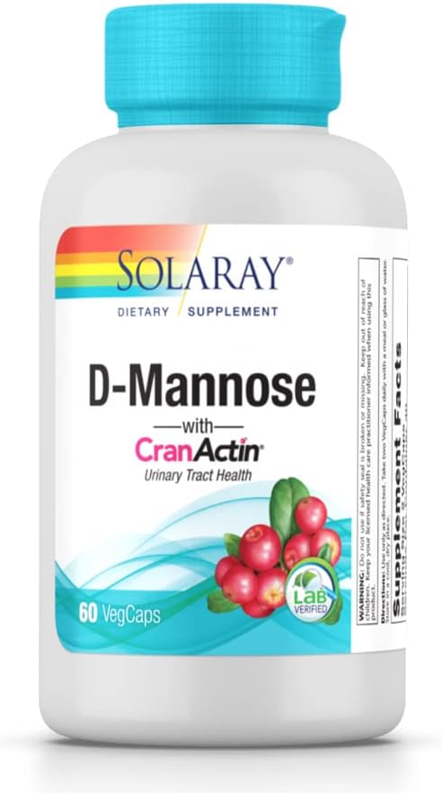 Solaray D-Mannose con CranActin - 60 capsule vegetariane
