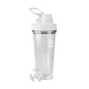 Takeya Protein Shaker - BPA-Free Plastic Shaker Bottiglia con Leak-Proof Spout Lid - Easy Carry Shaker for Gym & More - Lavastoviglie-Safe Shaker riutilizzabile con Spout Lid - 24 oz, Cloud White