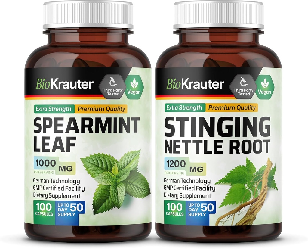 BIO KRAUTER Spearmint 100 capsule & Sting Nettle 100 capsule