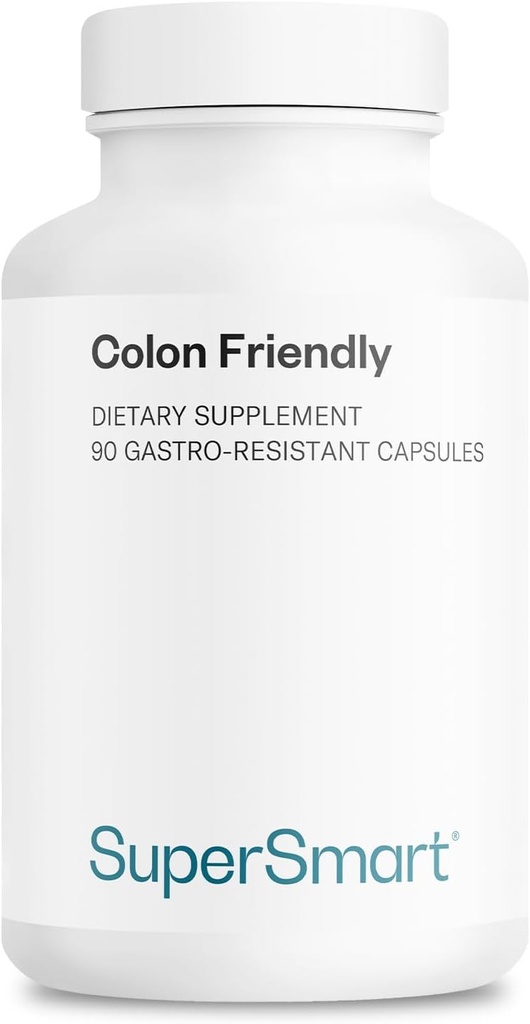 Supersmart - Colon Friendly 17 miliardi di CFU al giorno (Probiotico) - Bowel Movement Supplements | Non-GMO & Gluten Free - 90 capsule DR