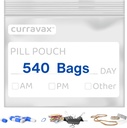 Borse da viaggio per Travel Pack di 540 - BPA Free 3 x 2,75 pollici Pill Pouch - Reusable Pill Pouches for Medicine with Write on Label –Clear Ziplock Pill Baggies for Travel Medicine Organizer