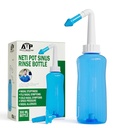 Neti Pot Sinus Rinse Bottiglia per Rilievo Sinusale Naturale - Risciacquatore di pressione per Adulti & Kid - Sistema di Irrigazione Nasale di Abraham Il Farmacista