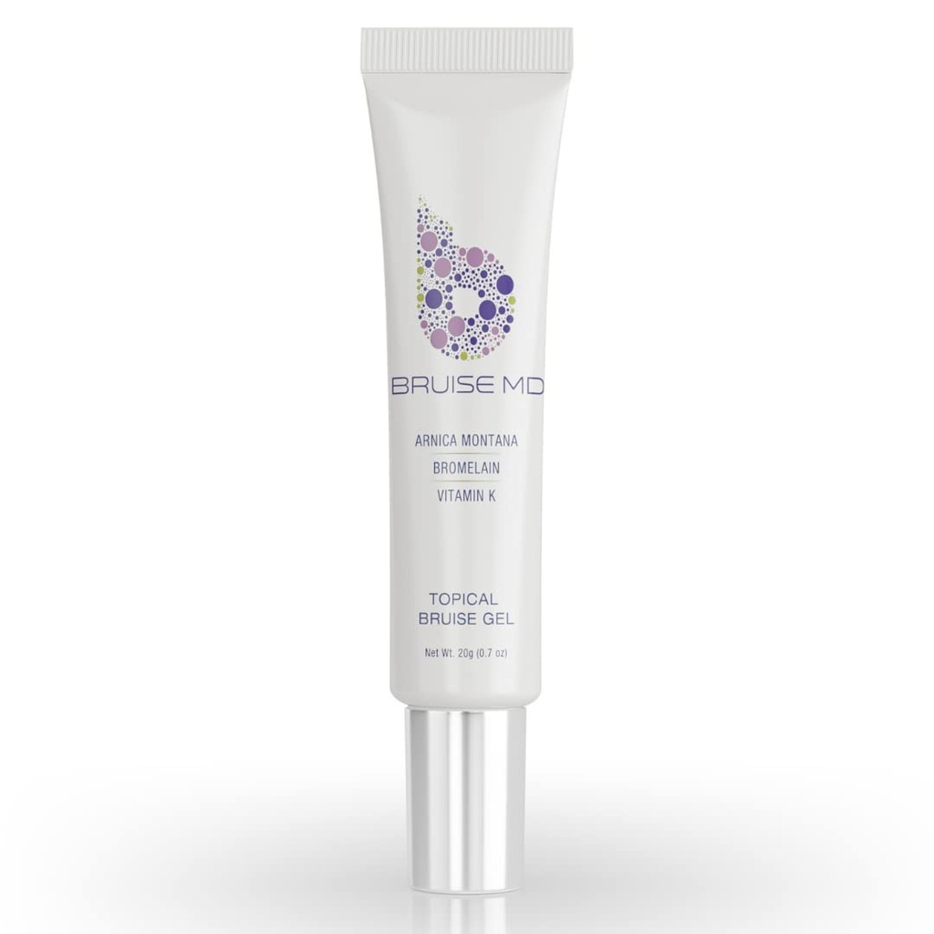 Gel Topical per la spazzolatura e il gonfiore, 20% Arnica, Bromelain, 2% Vitamin K Oxide, 20g (0.7 fl oz) – Advanced Concentrated Bruise Treatment Formula