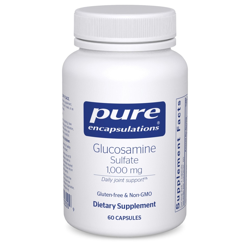 Pure Encapsulations Glucosamine Sulfate 1.000 mg | Supplemento per il supporto e la mobilità congiunta, la salute del cartilage e il tessuto connettivo* | 60 capsule