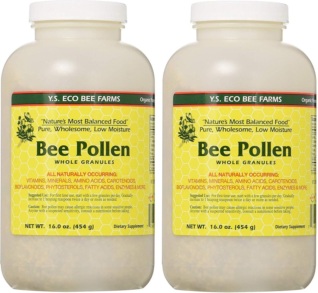 Polline d'api - Bassa umidità Granulari YS Eco Bee Farms 16 oz Granular (2 Confezione)