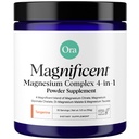 Ora Organic Magnesium Complex Powder Supplement - 4-in-1 Magnesio: Glycinate, Taurate, Malate & Citrate | Vegan, Gluten-Free | Tangerine Flavor | Calm Support for Sleep, Stress & Muscles | 30 Serving
